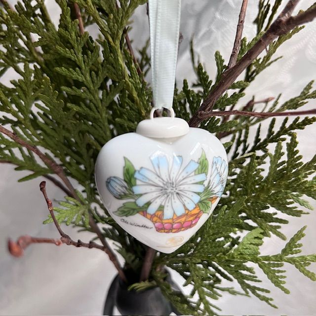 Подвес Hutschenreuther Сердце фарфор 5 см Германия 