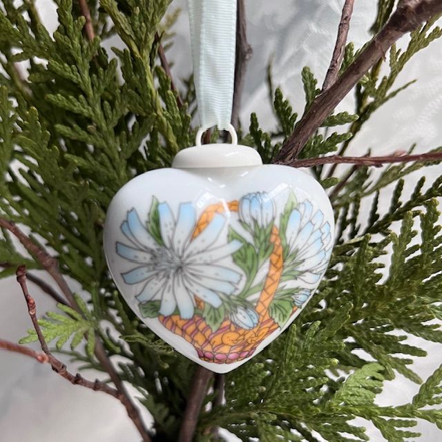 Подвес Hutschenreuther Сердце фарфор 5 см Германия 