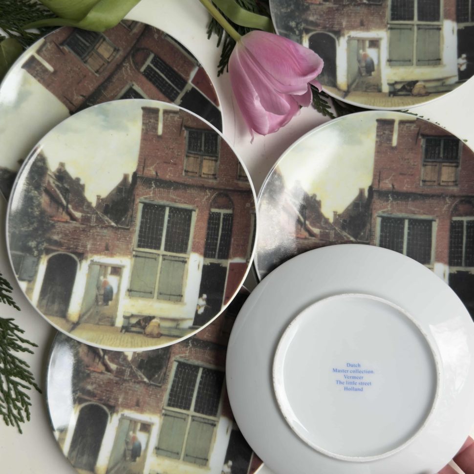 Тарелка Маленькая улочка Вермеер музейная коллекция 15 см Голландия
