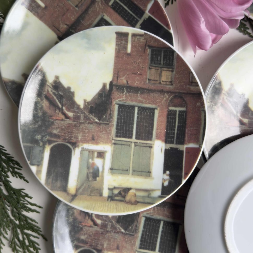 Тарелка Маленькая улочка Вермеер музейная коллекция 15 см Голландия