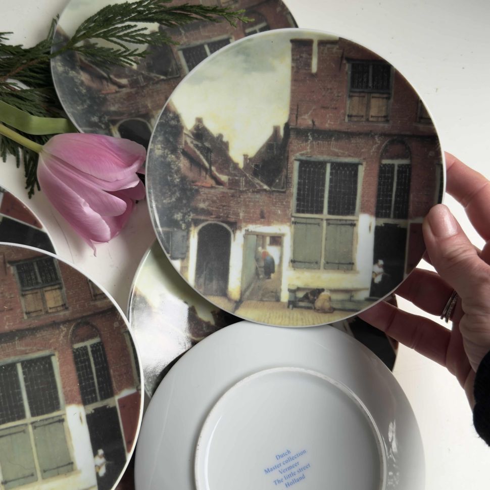 Тарелка Маленькая улочка Вермеер музейная коллекция 15 см Голландия