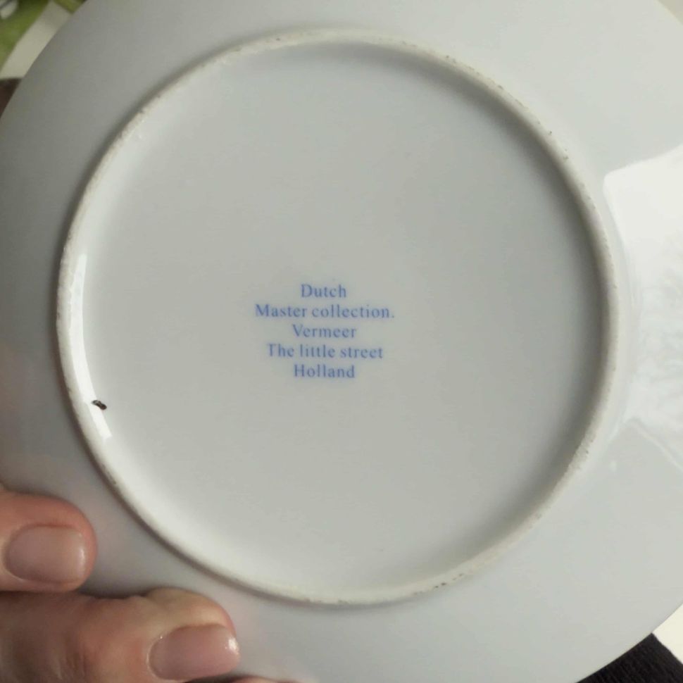 Тарелка Маленькая улочка Вермеер музейная коллекция 15 см Голландия