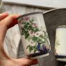 Чашка Franklin porcelain Япония 1981 г 125 мл Абутилон