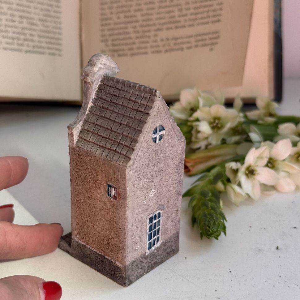 Статуэтка Голландский домик терракот 11 см керамика