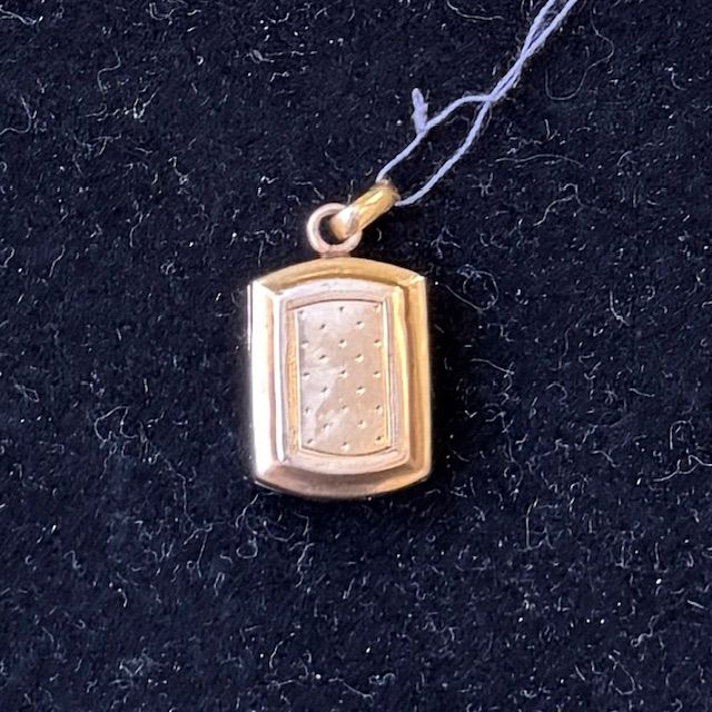 Кулон открывающийся 2,5 см серебро позолота