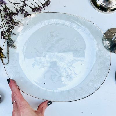 Блюдо овальное 29 см стекло