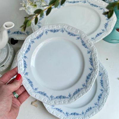 Тарелка Rosenthal Classic Rose голубые розы 20 см Германия 