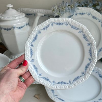 Тарелка Rosenthal Classic Rose голубые розы 20 см Германия 