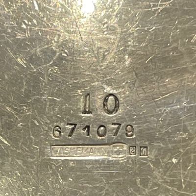 Чайник Wiskemann 1,4 л серебрение Англия 1930-е г.г.