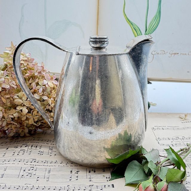 Чайник Wiskemann 1,4 л серебрение Англия 1930-е г.г.