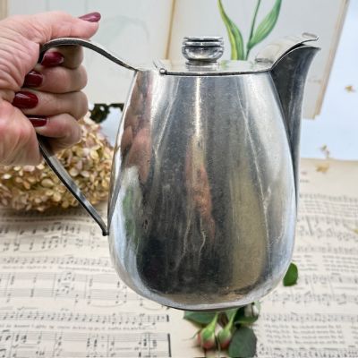 Чайник Wiskemann 1,4 л серебрение Англия 1930-е г.г.