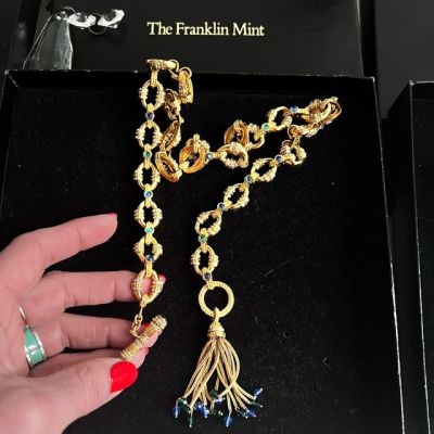 Ожерелье с золочением и фианитами Franklin Mint