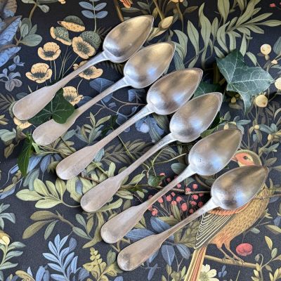 Ложка столовая 21 см серебрение Франция 19 век