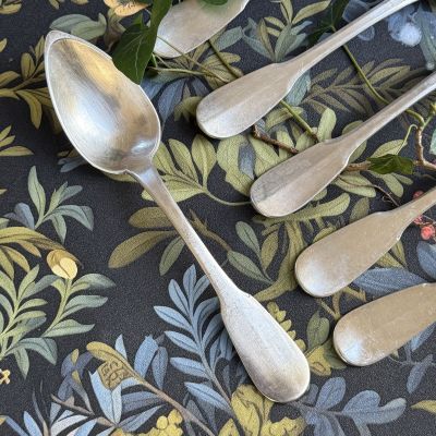 Ложка столовая 21 см серебрение Франция 19 век