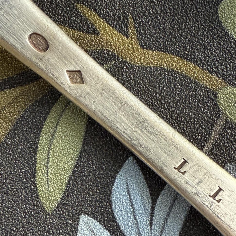 Ложка столовая 21 см серебрение Франция 19 век