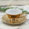 Сервиз кофейный Waldershof 22 karat gold на 6 персон Бавария Германия