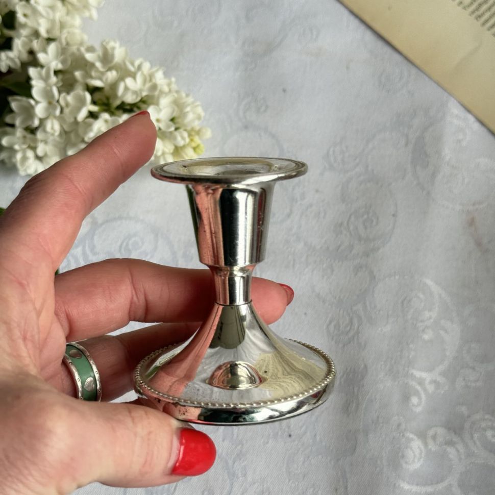 Подсвечник 7 см серебрение Англия