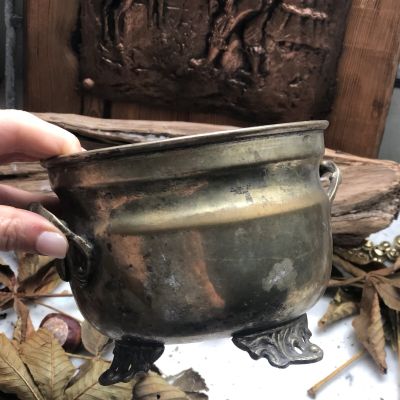 Кашпо 10,5 см латунь