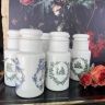 Банка для сыпучих 22 см milk glass Италия зеленая