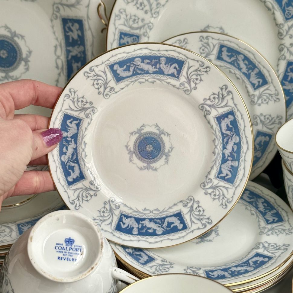 Тарелка десертная Coalport Revelry 15 см фарфор Англия 