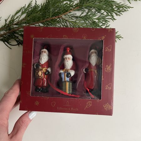 Подвес Дед Мороз ВиллеройБох Nostalgic Ornaments набор 3 шт. 