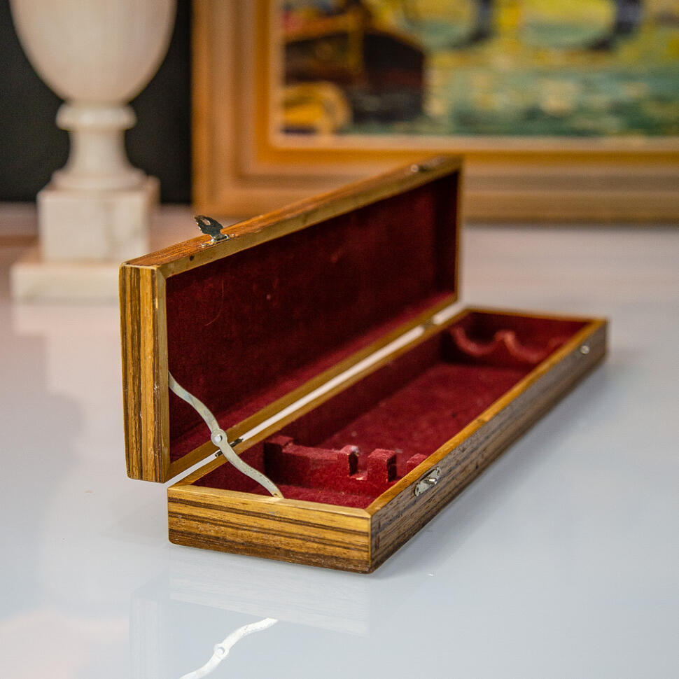 Ящик пенал 35х9 см дерево бархат