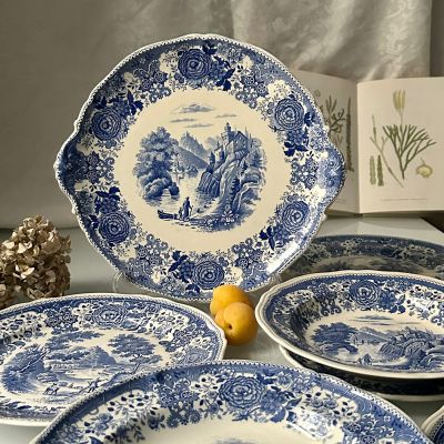 Тарелка ВиллеройБох Burgenland синий 25 см фарфор Германия