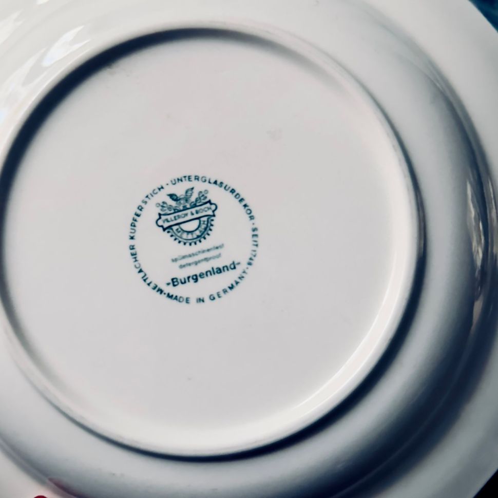 Тарелка ВиллеройБох Burgenland синий 25 см фарфор Германия