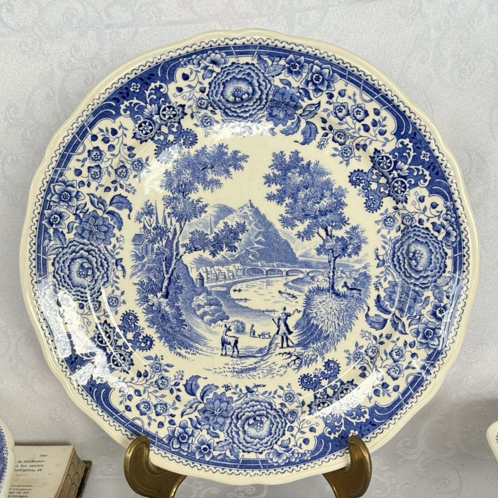 Тарелка ВиллеройБох Burgenland синий 25 см фарфор Германия