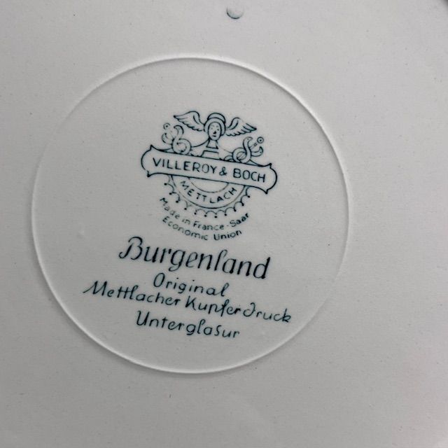 Тарелка ВиллеройБох Burgenland синий 25 см фарфор Германия