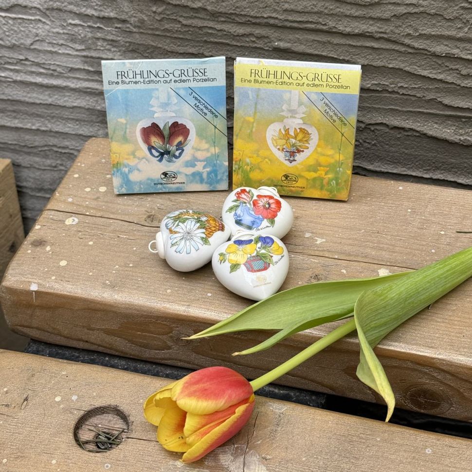 Подвес Hutschenreuther Сердце фарфор 5 см Германия 