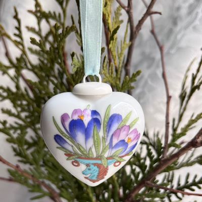 Подвес Hutschenreuther Сердце фарфор 5 см Германия 