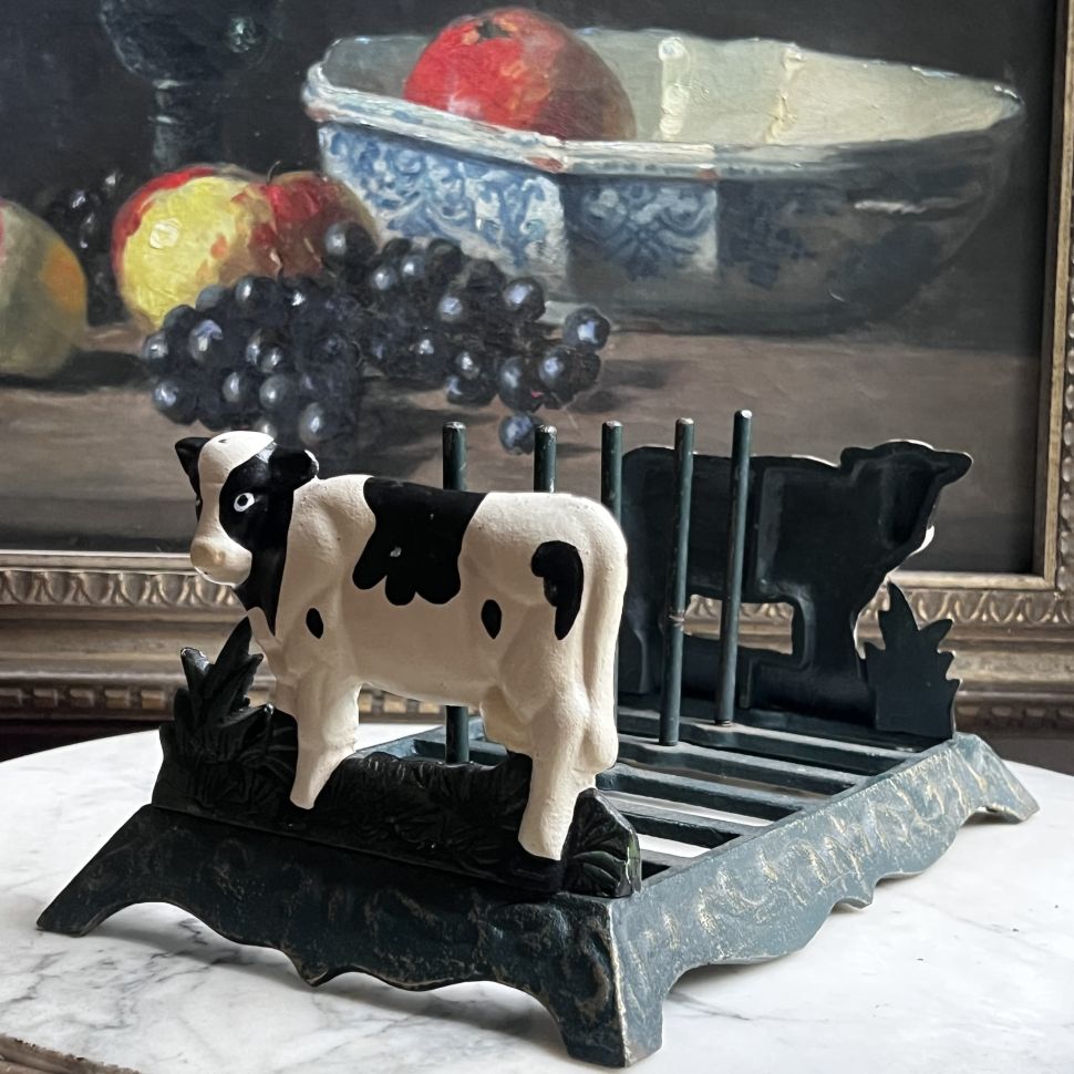 Подставка Корова 28 см чугун 