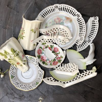 Лом кружевные розы фарфор