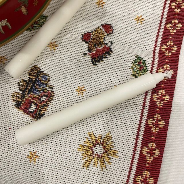 Свеча для мобиля 10 см белая