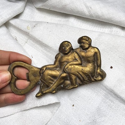 Открывалка для бутылок латунная