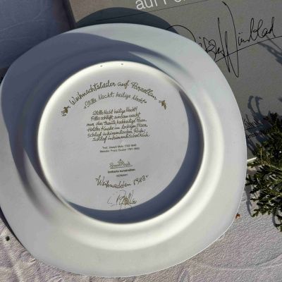 Тарелка Rosenthal Рождественские песни 28 см фарфор Германия 1993 г.