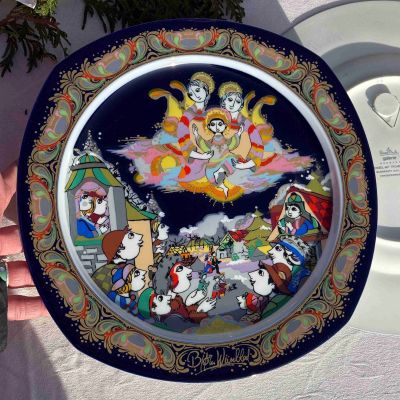 Тарелка Rosenthal Рождественские песни 28 см фарфор Германия 1993 г.