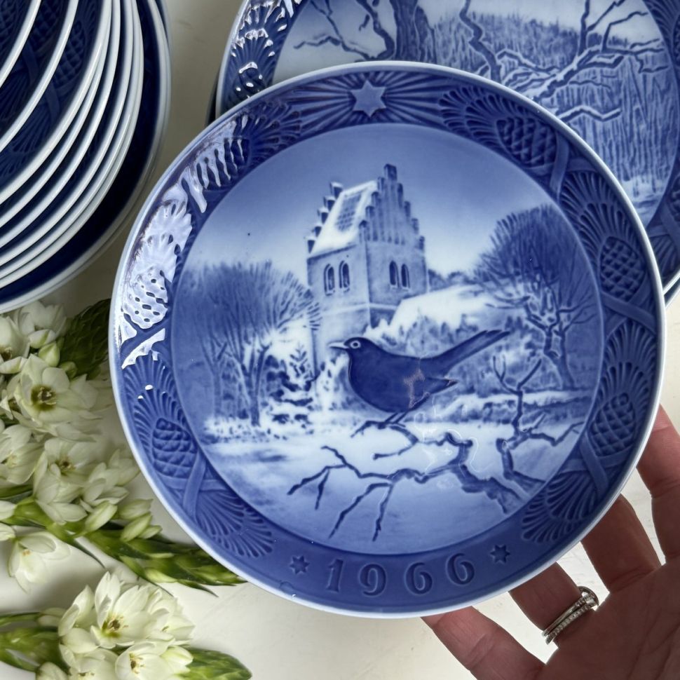 Тарелка ежегодная 1966 Royal Copenhagen Дания