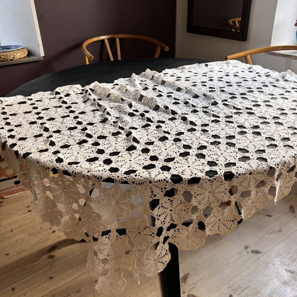 Скатерть кружево 105х175 см хлопок
