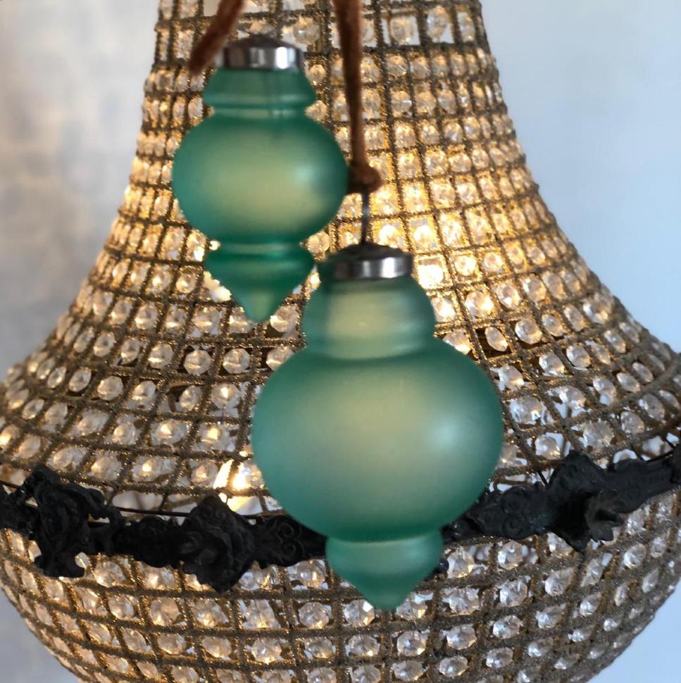 Шар елочный зеленый Малый