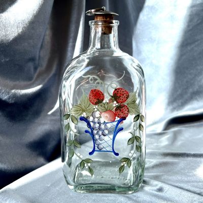 Штоф с пробкой 700 мл ручная роспись стекло