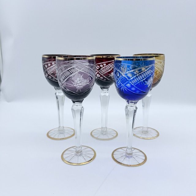 Бокал Anna Hutte набор Арлекин 5 шт. 270 мл накладной хрусталь Германия 