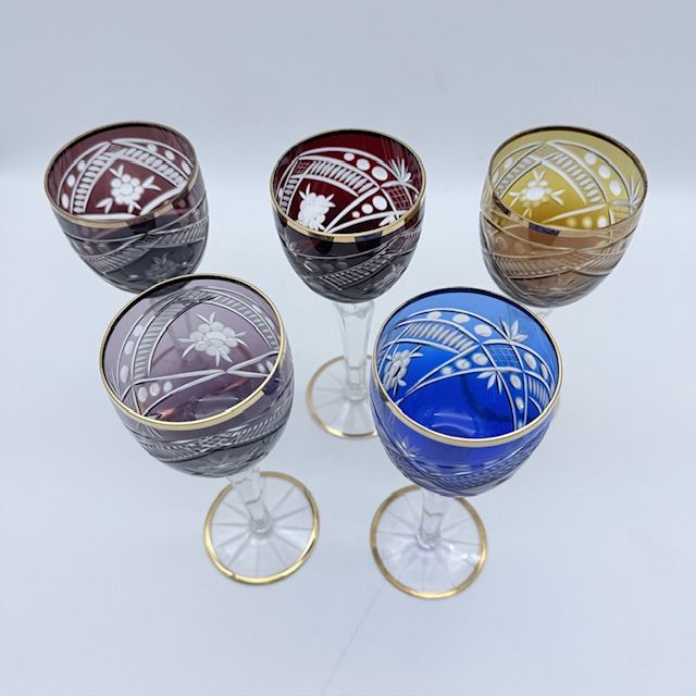 Бокал Anna Hutte набор Арлекин 5 шт. 270 мл накладной хрусталь Германия 