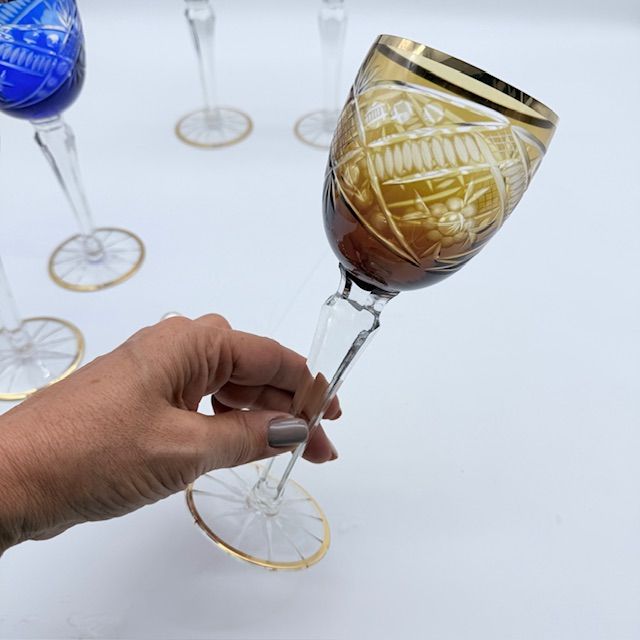 Бокал Anna Hutte набор Арлекин 5 шт. 270 мл накладной хрусталь Германия 