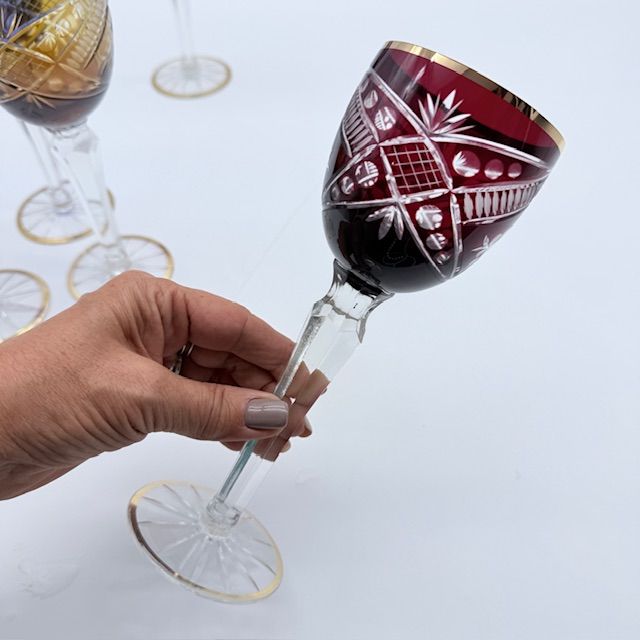 Бокал Anna Hutte набор Арлекин 5 шт. 270 мл накладной хрусталь Германия 