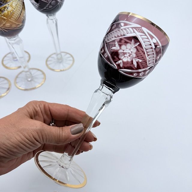 Бокал Anna Hutte набор Арлекин 5 шт. 270 мл накладной хрусталь Германия 