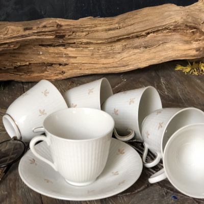 ​Кофейная пара Rorstrand Sweden, чашка без рисунка