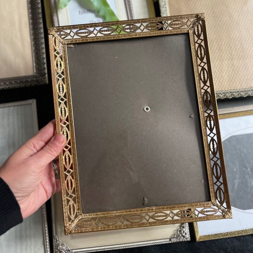 Рамка ажурная 22х28 см металл со стеклом
