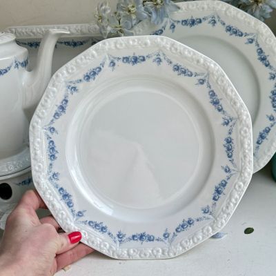 Тарелка Rosenthal Classic Rose голубые розы 25 см Германия